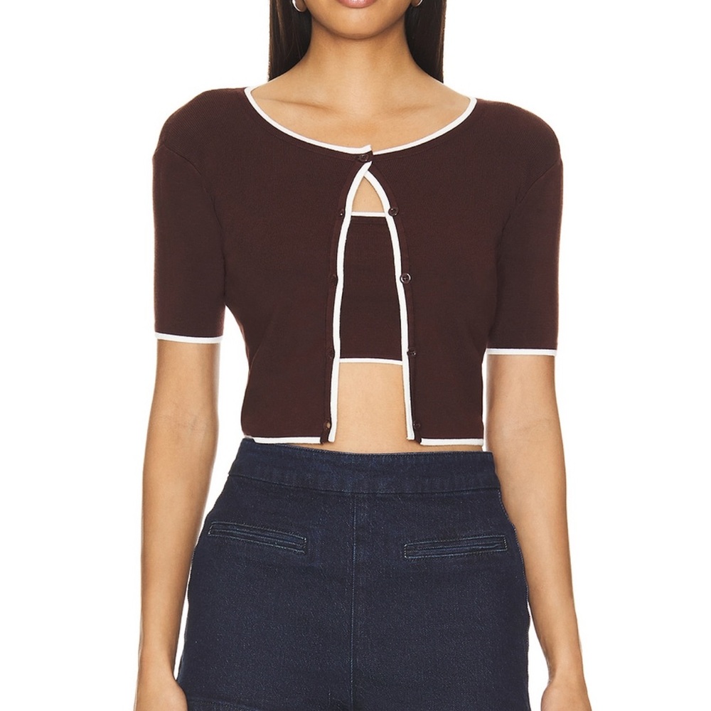 Majorelle Amy Cardi set in brown